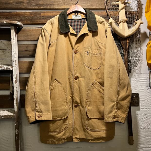 [2XL]90's 엘엘빈 USA 프리마로프트 라이닝 브라운 헌팅 자켓