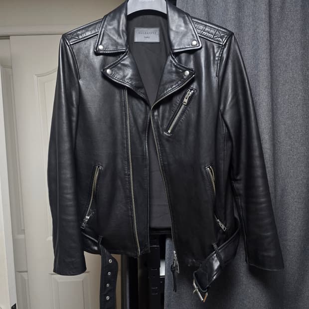 올세인츠 릭 바이커 S 사이즈(소매 수선)