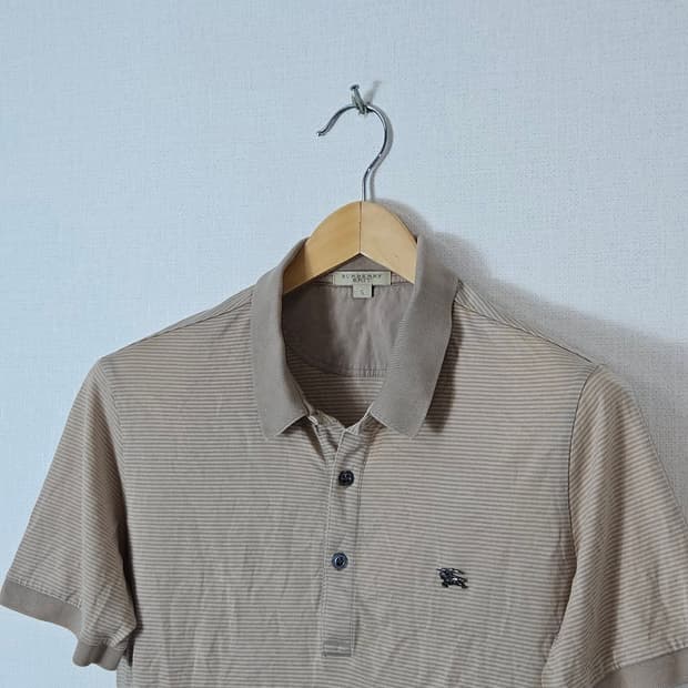 버버리 브릿 정품 스틸로고 반팔 폴로 카라티 피케티 95