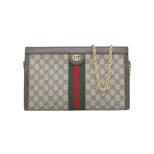 구찌 오피디아 GG 미디엄 금장체인 숄더백 겸 크로스백