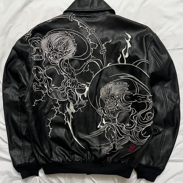 카라쿠리 타마시 스카쟌 가죽자켓