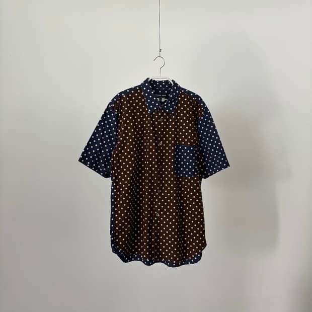 Contrast Polka Dot Shirt