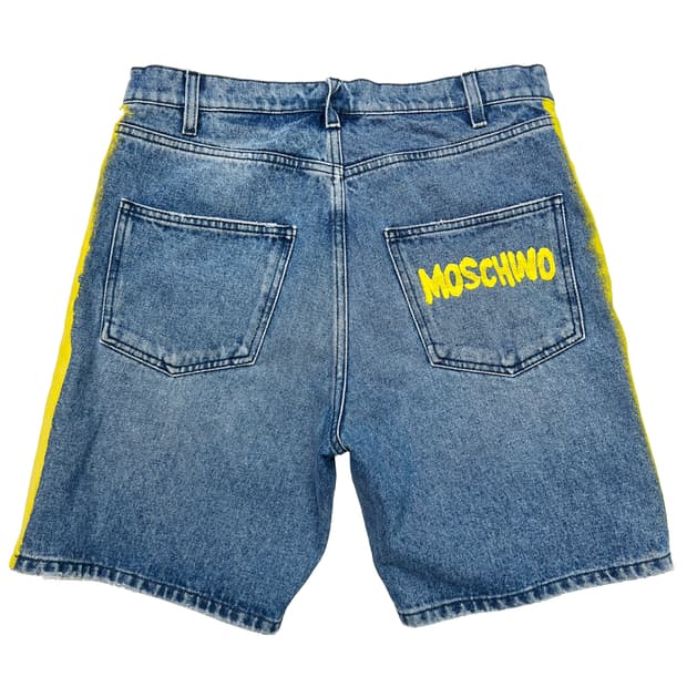 모스키노 23ss Paint denim shorts (46) 