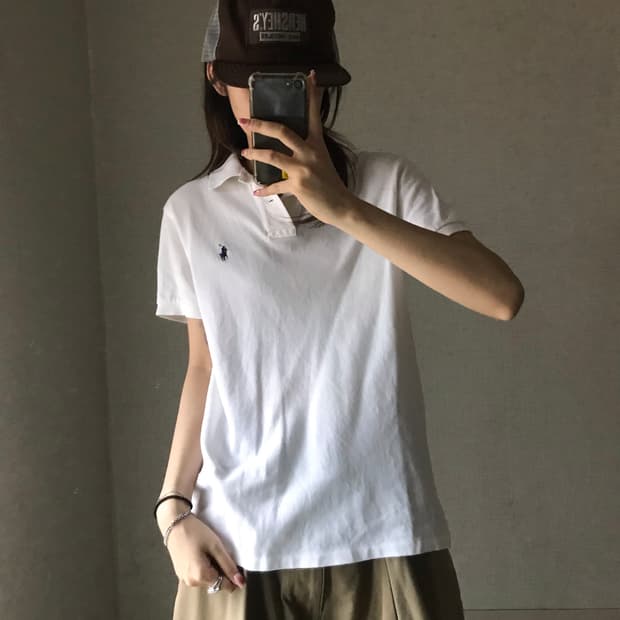 폴로 화이트 반팔pk