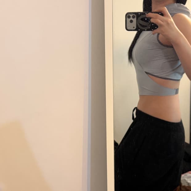 혜인서 후디드 슬리브리스 그레이