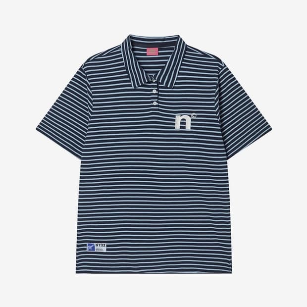 엔와이엑스엑스 폴로티셔츠 WING POLO SHIRT BLUE