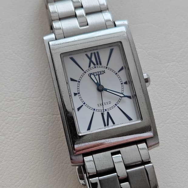 시티즌 익시드 사각 메탈 여성시계