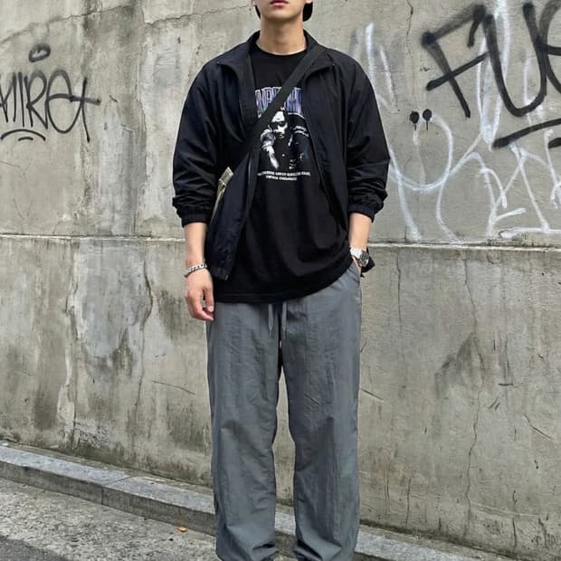 어반디타입 차콜 조거팬츠_XL