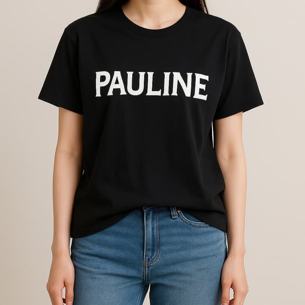 스튜디오 톰보이 Pauline 블랙 반팔 티셔츠_FREE