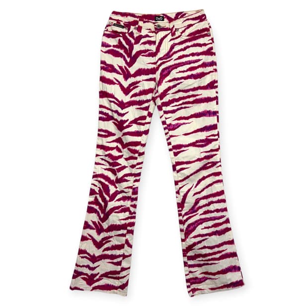 돌체앤가바나 d&g 얼룩말 패턴 바지 팬츠