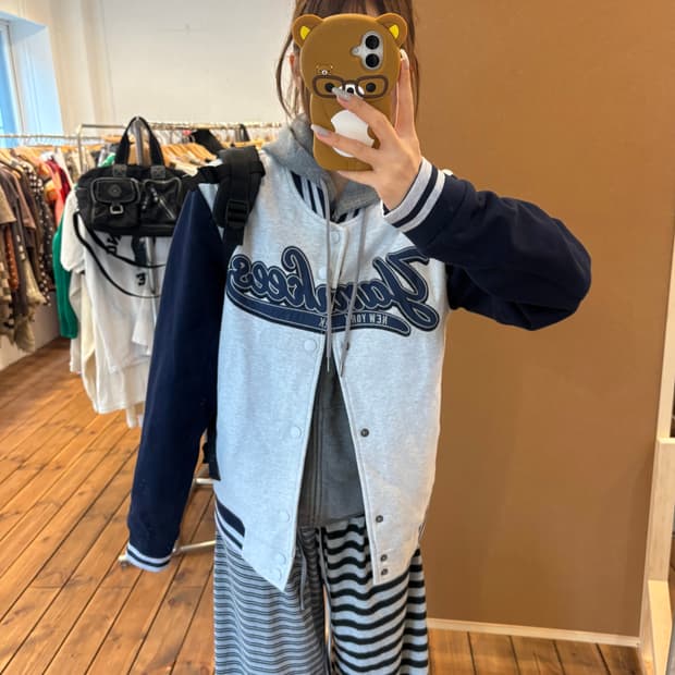 MLB 양키즈 면 바시티 자켓