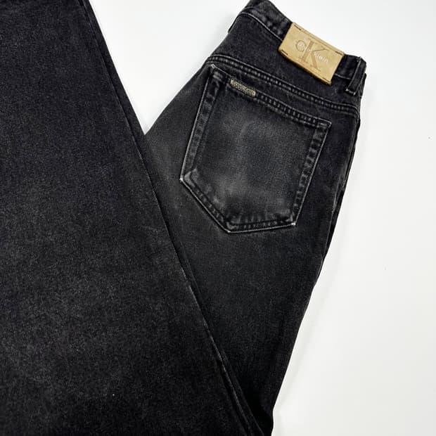 ck 캘빈클라인 흑청 스트레이트 데님팬츠 (30인치)