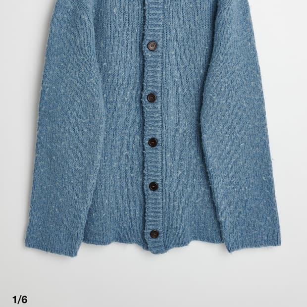 48 아워레가시 빅가디건 펑키 블루