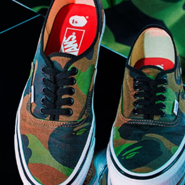 [255]반스 x 베이프 어센틱 44 DX 퍼스트 카모 그린