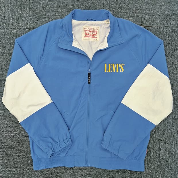 [M]<리바이스>스카이블루 트랙탑 바람막이