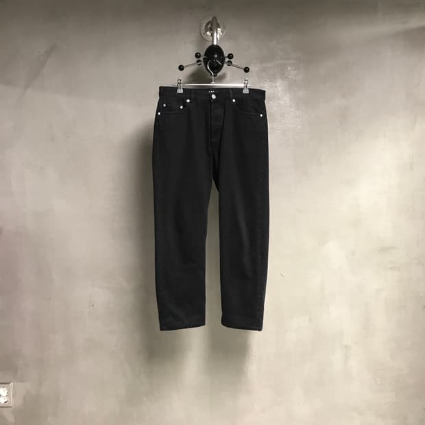APC 아페쎄 블랙 데님 팬츠 32
