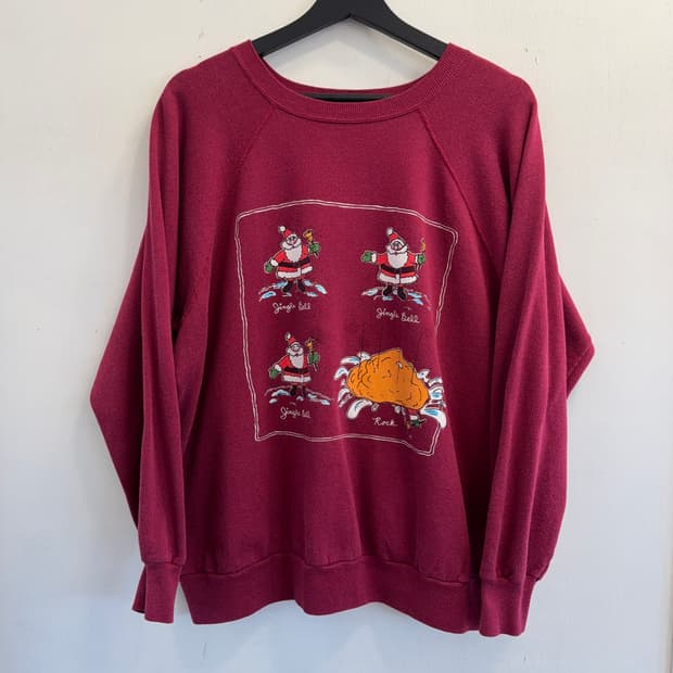 90s usa 산타 스웻셔츠