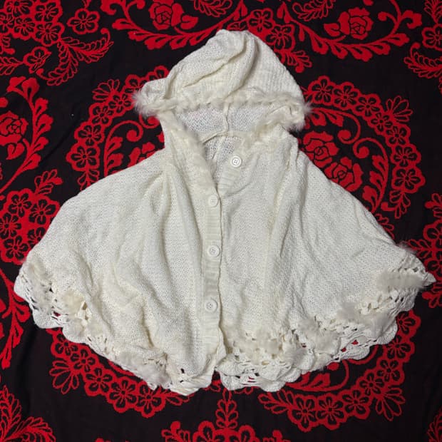 Fairy Grunge ..morigirl Fur cape