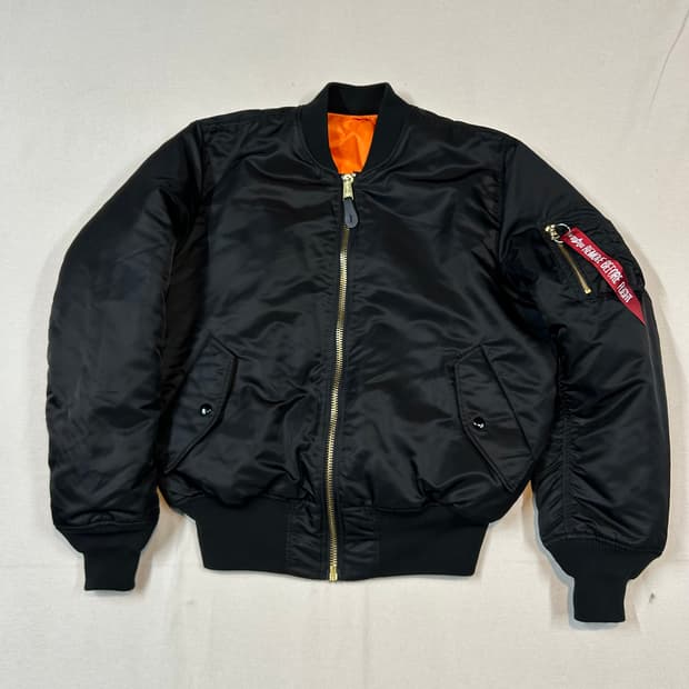 M) 알파인더스트리 MA-1 마원 항공점퍼 블랙 레귤러핏