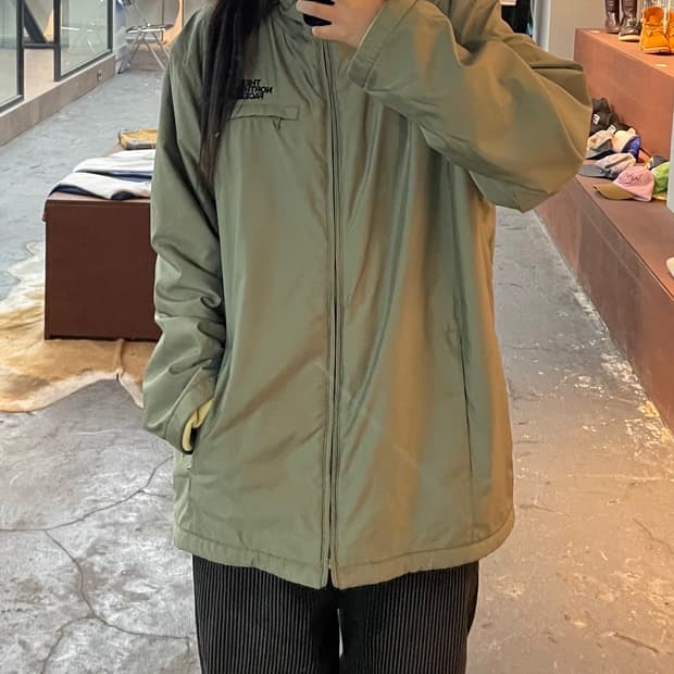 노스페이스 카키 바람막이 H446