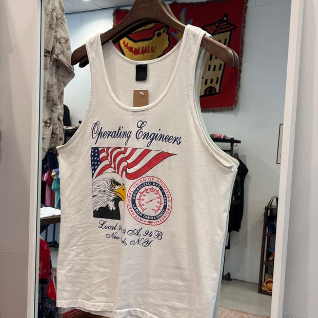90s Vtg 빈티지 아메리칸 이글 슬리브리스 나시