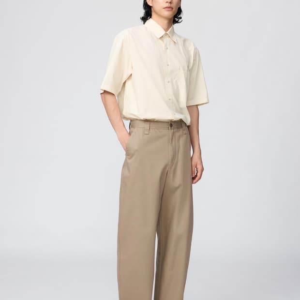 유니클로 와이드핏 치노팬츠 블랙, 브라운 (본문 읽어주세요)