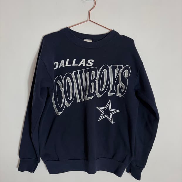 90s 빈티지 댈러스 카우보이스 네이비 맨투맨(L)