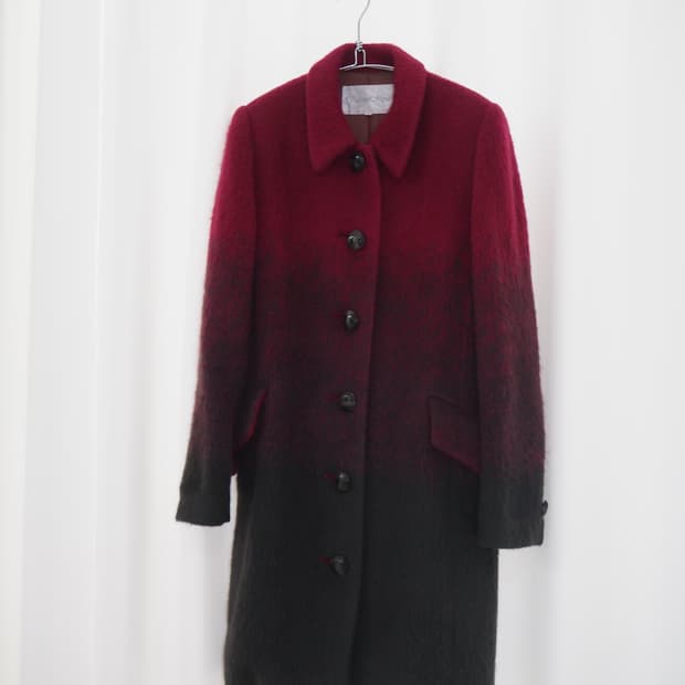 satomi mipa mohair blend coat 