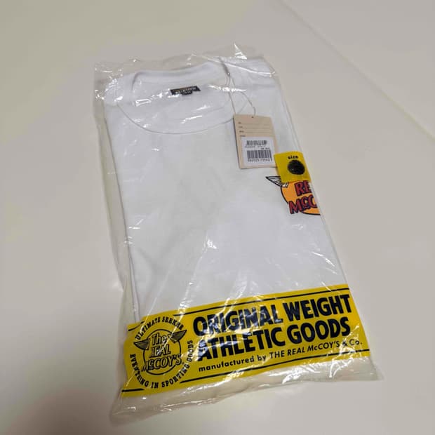 [40/L] 리얼맥코이 로고 프린팅 반팔 티셔츠