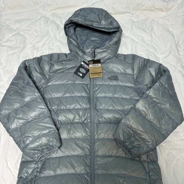 [L] 노스페이스 경량패딩 마티에 라이트 그레이 새상품