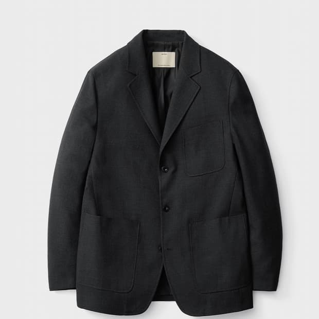 [포터리] 울 스포츠 자켓, 울 테이퍼드 팬츠(셋업) 차콜그레이 1사이즈