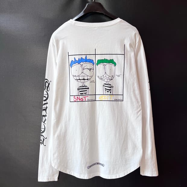 M) 크롬하츠 USA 메이드 백 그래픽 롱슬리브  