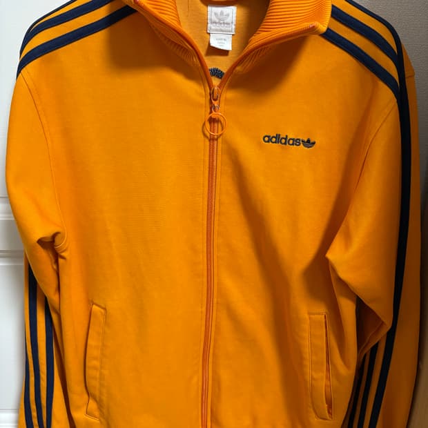 아디다스 베켄바우어 폴라베어 오렌지 크랙탑 져지