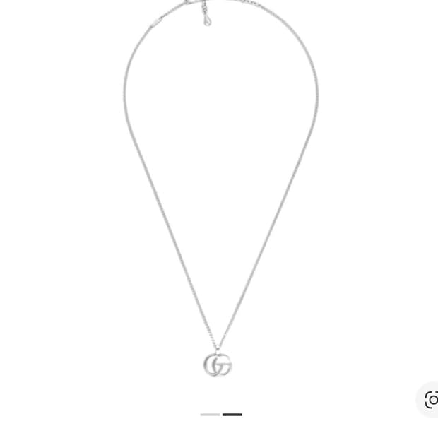 구찌 GG 마몽 펜던트 네클리스 925 스털링 실버 목걸이 판매합니다
