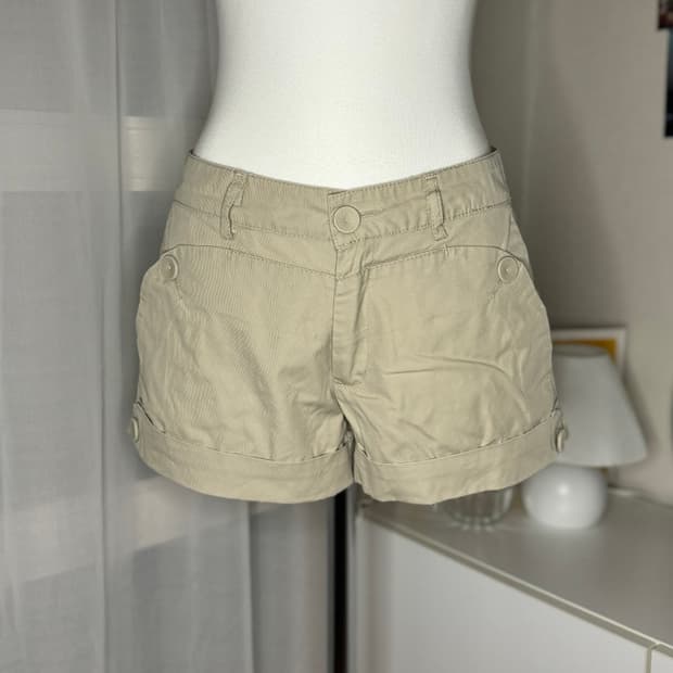 Y2K 너드 코튼 숏팬츠