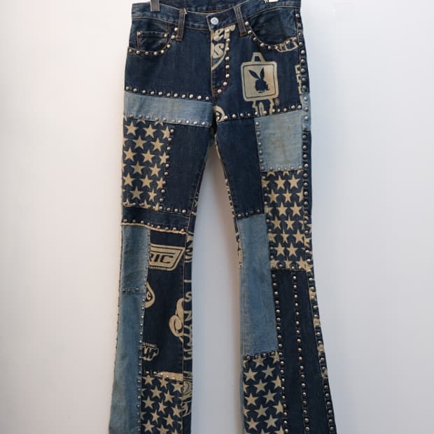 히스테릭 글래머 부츠컷 데님