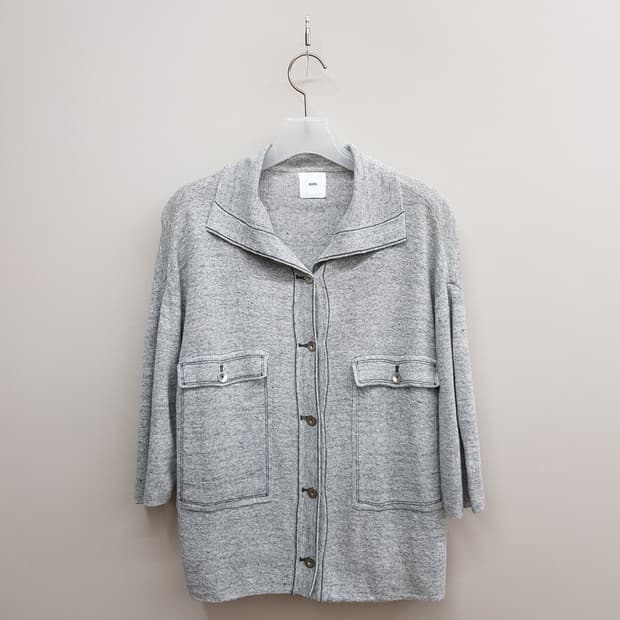 구호 2022 마소재 포켓디테일 루즈핏 가디건  XS사이즈