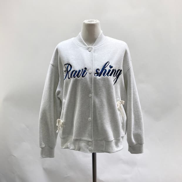 여성 코튼야구점퍼 그레이 F