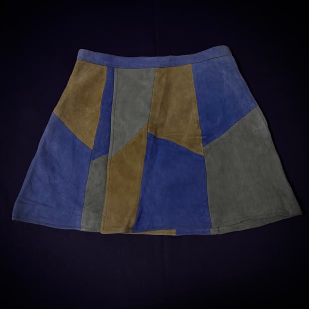 SLY Suede Patchwork Skirt