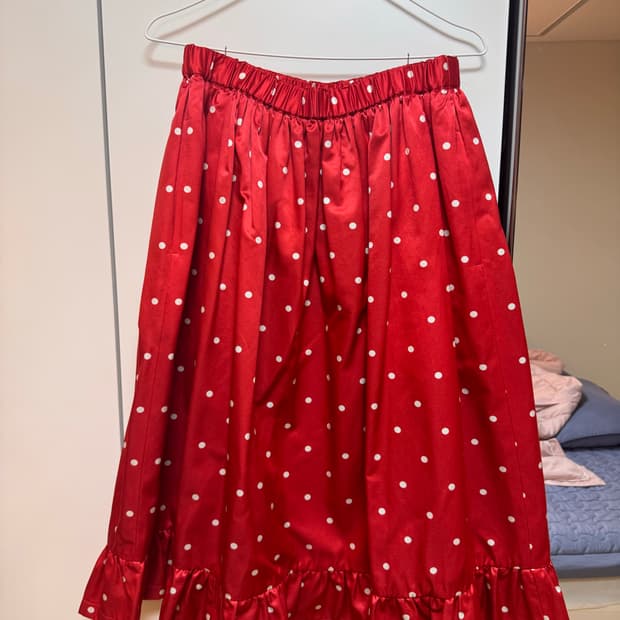 (정품) comme des garcons 꼼데 폴카 도트 스커트
