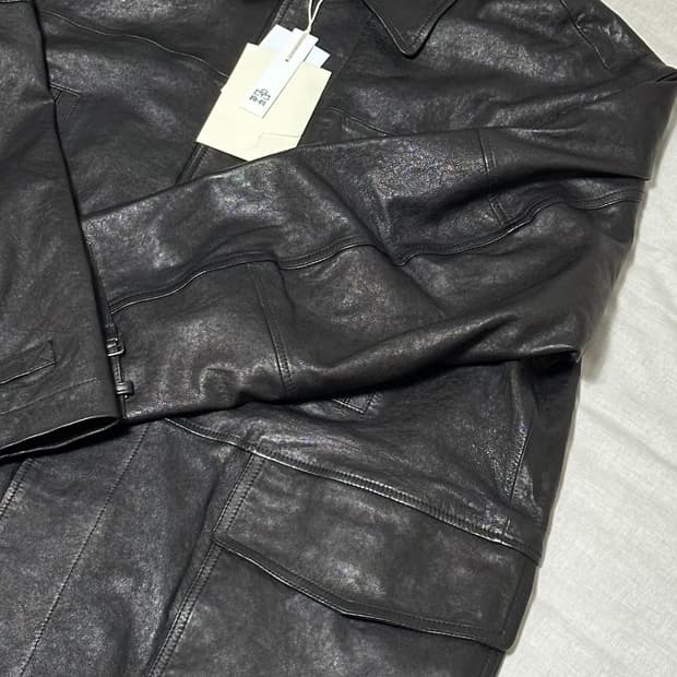 (3) 25시즌 폴리테루 램스킨 레더 카코트 블랙 판매