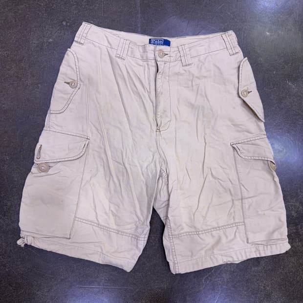 폴로 랄프로렌 버뮤다 카고팬츠 반바지 샌드 베이지 30