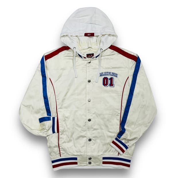 마자플라바 00s 올드스쿨 01 로고 스타디움 후디 자켓