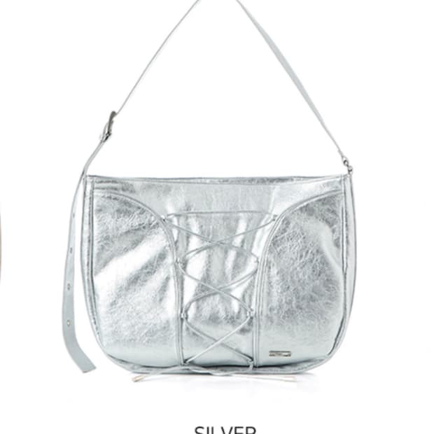 [새상품] 스퀘어라인 리나백 크로스백 숄더백 실버백