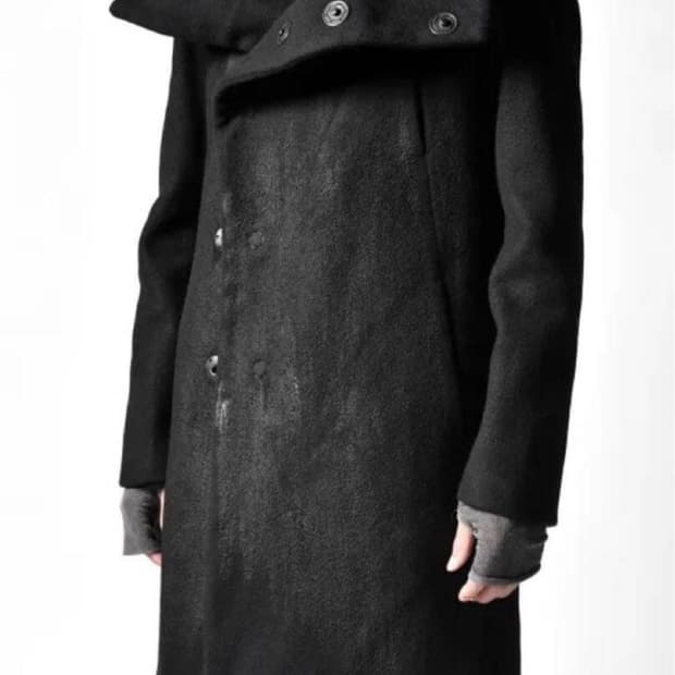 The Viridi anne 코팅 하이넥 코트