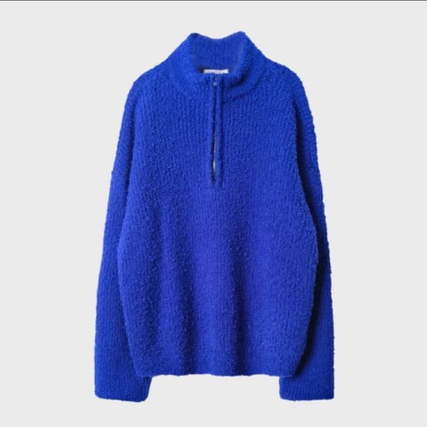 (구매)999휴머니티 부클하프집업 블루