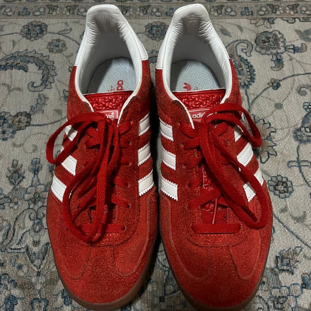 아디다스 가젤 인도어 볼드 오렌지 클라우드 화이트