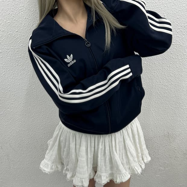 아디다스 화이트라인 유로파 네이비 트랙탑 110