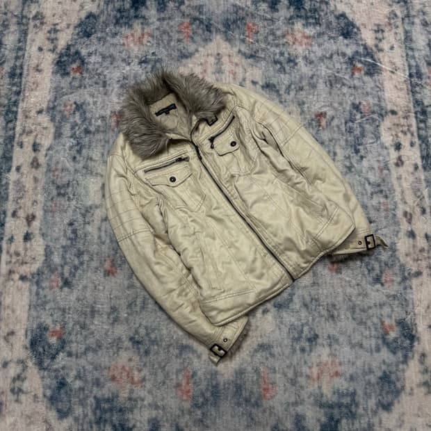 In the attic 00s vkei trimming fur jacke