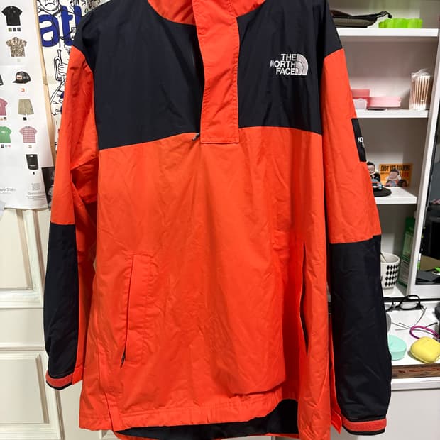 [XL] 노스페이스 달톤 오렌지/블랙 바람막이 아노락
